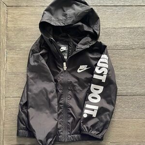 Nike Black Windbreaker with Hood